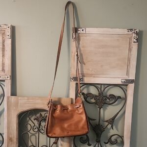 Frye Brown Leather Crossbody Bag